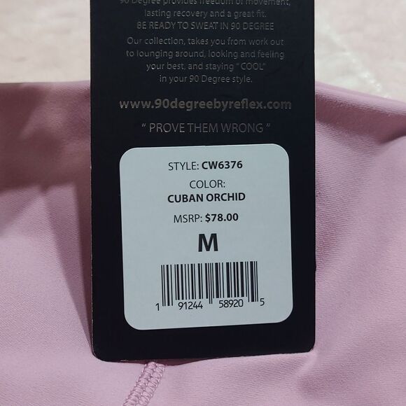 90 Degree By Reflex High Waist Tummy Control 22" Interlock Capri Cub… - Picture 12 of 12